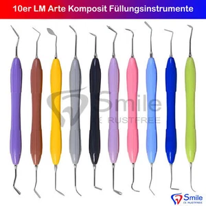 Füllinstrumente Dental 10 Stück LM Arte Komposit Modellierung Ästhetik Silikon - Bild 1 von 3