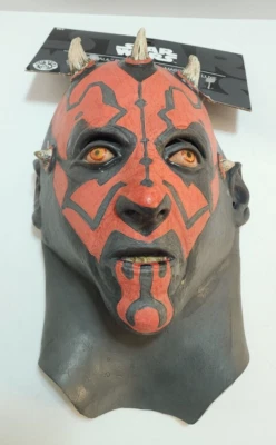 Star Wars Darth Maul Máscara de Lujo Látex Rubíes Halloween Disfraz Juegos con disfraces Nuevo Foto 1 de 4