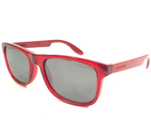 Carrera Kids Sunglasses Carrerino 17 TTGJI Polished Clear Red Frames Gray Lenses - Picture 1 of 11