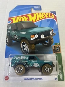 Hot Wheels Mud Studs 4/5 Range Rover Classic TEAL Expedition 159/250 Diecast Car - Picture 1 of 7