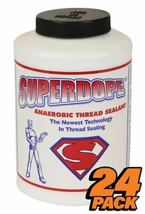 QTY 24 Super Dope Anaerobic Thread Sealant 350ml 12oz Brush Top fit Loctite® 565 - Picture 1 of 7
