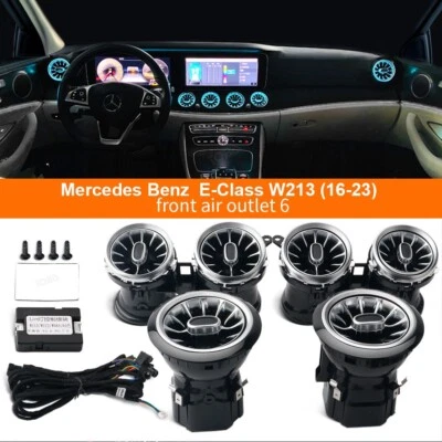 Luz ambiente frontal ventilação CA para Mercedes Benz Classe E W213 E300 E63S 2016-2023 - Imagem 1 de 4
