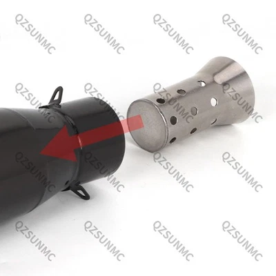 51mm Universal Removable Motorcycle Exhaust Muffler Baffle Silencer DB Killer - Image 1 of 4