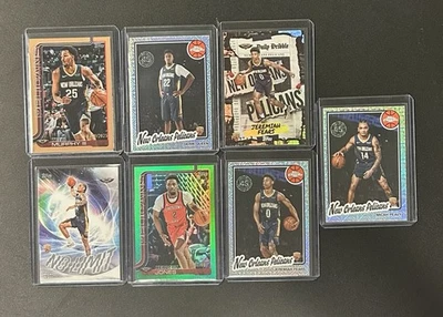批量 7 张 NBA 新奥尔良鹈鹕队 篮球 体育 集换卡 — 第 1/2 张图片