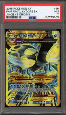 Pokemon Primal Kyogre EX XY Ancient Origins Full Art #96 PSA 7 - Image 1 of 2