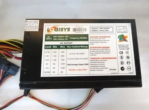 LOGISYS PS480D-BK ATX 20/24 BLACK BEAUTY POWER SUPPLY - Picture 1 of 4