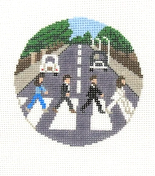 NEEDLE NOLA Abbey Road Street Ornament Handpainted Needlepoint Canvas - Image 1 of 1