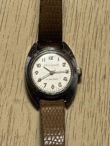 Reloj mecánico Hallmark by Waltman vintage - para piezas/no funciona - Imagen 1 de 7