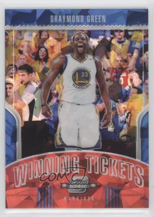 2018 Contenders Optic Winning Tickets Prizms Red Cracked Ice Draymond Green #10 - Image 1 of 2