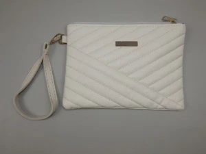 Ladies handbag clutch bag Cream with hand strap size 16cm x 22cm (T216) - Picture 1 of 4