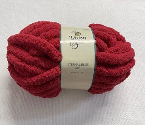 Yarn Bee Eternal Bliss RED Yarn New! 28 Yds Jumbo Super Bulky - Picture 1 of 4