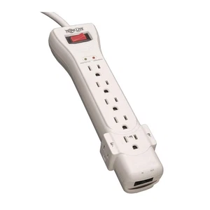 TRIPP LITE SUPER 7 TEL 15 Datacom Surge Protector,7 Outlet,Wht 3TA16 - Picture 1 of 1