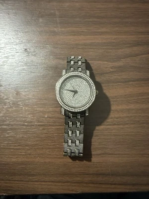 Techno Pave Men’s Watch Stainless Steel Black NO. 7864 - Image 1 of 2