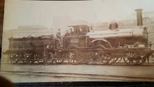 1880'S ANTIQUE PHOTOGRAPH LOCOMOTIVE TRAIN LNWR NO 2157 SAMSON CLASS UNICORN  - Picture 1 of 7