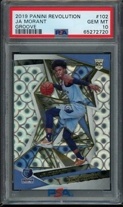 2019-20 Panini Revolution Ja Morant #102 Groove Rookie RC Card PSA 10 Grizzlies - Picture 1 of 2