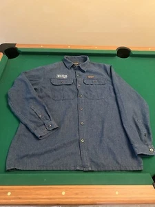 Patagonia Farriers Hemd Herren Extra Large Utility Blau Knopfleiste Arbeit Freizeit LS - Bild 1 von 11