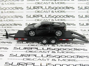 Auto World LOOSE Track Day: Black 2020 CHEVROLET CORVETTE STINGRAY w/Car Trailer - Picture 1 of 9
