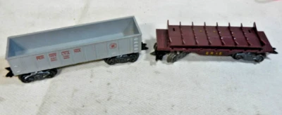 Coche volquete manual de troncos Marx Erie granate + 347100 gris Pennsylvania - G TAP Foto 1 de 4