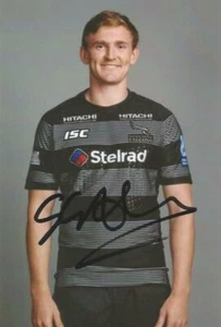 NEWCASTLE FALCONS RUGBY UNION: SIMON HAMMERSLEY SIGNED 6x4 PORTRAIT PHOTO+COA - Picture 1 of 1