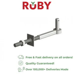 Gancho a perno 13"" con pasador de 19 mm puerta galvanizada colgante - se adapta a 4-10"" postes - Imagen 1 de 2