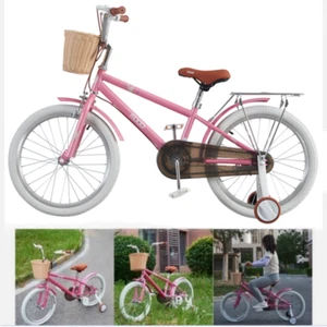 CHILDREN'S GIRLS BIKE BICYCLE WITH REMOVABLE STABILISERS 12 14 16 18 20 INCH - Picture 1 of 16