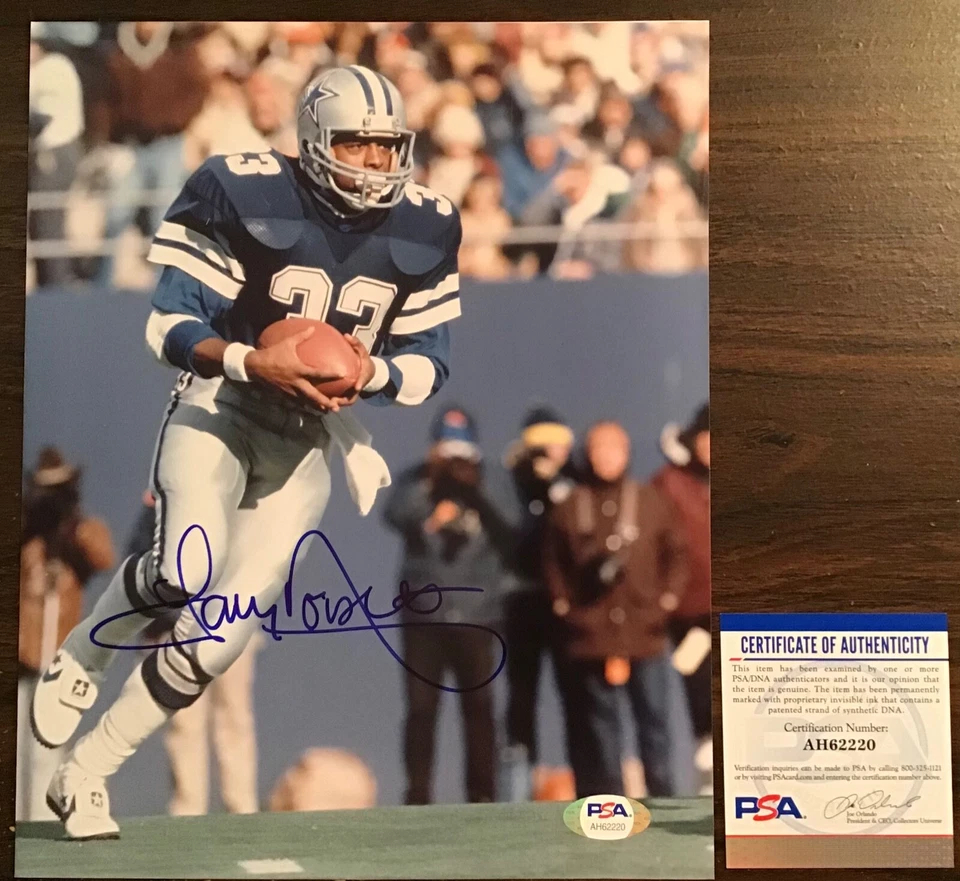 Tony Dorsett autograph 8 X 10 signed photo PSA Dallas Cowboys Super Bowl HOF - Image 1 of 1