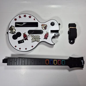 Nintendo Wii White Les Paul Guitar Hero Controller Strap 95125.805 Tested Works - Picture 1 of 6