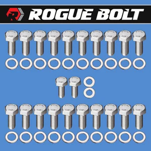 BBC SARTÉN DE ACEITE PERNOS HEXAGONAL ACERO INOXIDABLE KIT BLOQUE GRANDE CHEVY 396 402 409 427 454 GM - Imagen 1 de 1