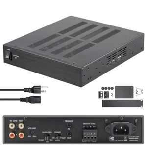 200W 2-Channel Bridgeable Stereo Audio Power Amplifier Amp D Class Rack Mount - Picture 1 of 5
