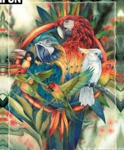 Diamond Painting 5D Full Square 60cmx45cm, Parrots, PRICE REDUCED - Bild 1 von 3