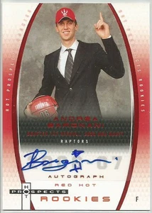 2006-07 FLEER HOT PROSPECTS - ANDREA BARGNANI - ROOKIE AUTOGRAPH #04/50 - Picture 1 of 1