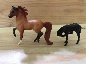 Breyer Stablemates Morgan Horse & Foal Set Stallion Dark Bay  #59982 F1 - Picture 1 of 2