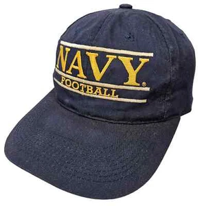 Headmaster Inc "Navy Football" Snapback Cap, Size Adjuatable - Picture 1 of 5