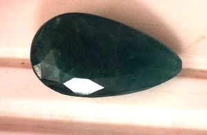 Esmeralda colombiana talla pera, de alta calidad, VERDE INTENSO 4,63 cts - Imagen 1 de 14