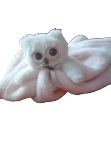 Baby Girl Pink Security Blanket Plush Owl Blankets And Beyond 16 x 16 Super Soft - Picture 1 of 5