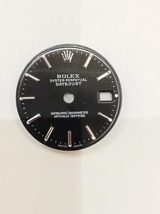 Original Dial Rolex Size 20mm Black, Silver Index - Quadrante Datejust cal 2130 - Picture 1 of 3