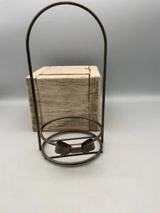PORTAVELAS TARRO METAL DECORATIVO GRANDE con arco - Imagen 1 de 5