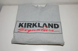 Kirkland Signature Crewneck Sweater Grey Fleece Sweatshirt Men's Small Ladies M - Picture 1 of 3