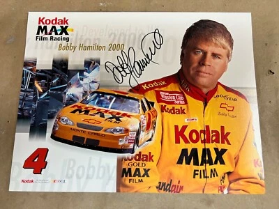 Foto autógrafa de Bobby Hamilton 8,5" x11" Kodax Max #4 Racing 2000! Foto 1 de 2