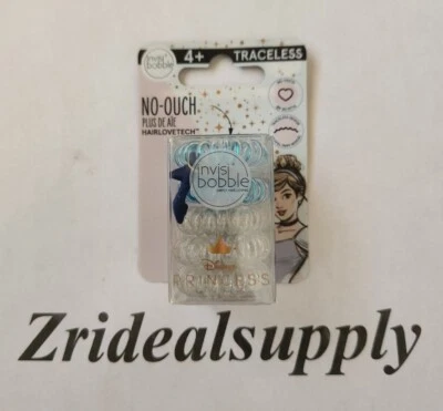 Invisibobble Disney Princess HairLoveTech No-Ouch Hair Rings Cinderella 5 Ct - Image 1 of 3