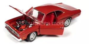 AMERICAN MUSCLE AMM1205 1:18 1970 Plymouth Duster Hemmings Classic FE5 Rally Red - Picture 1 of 8