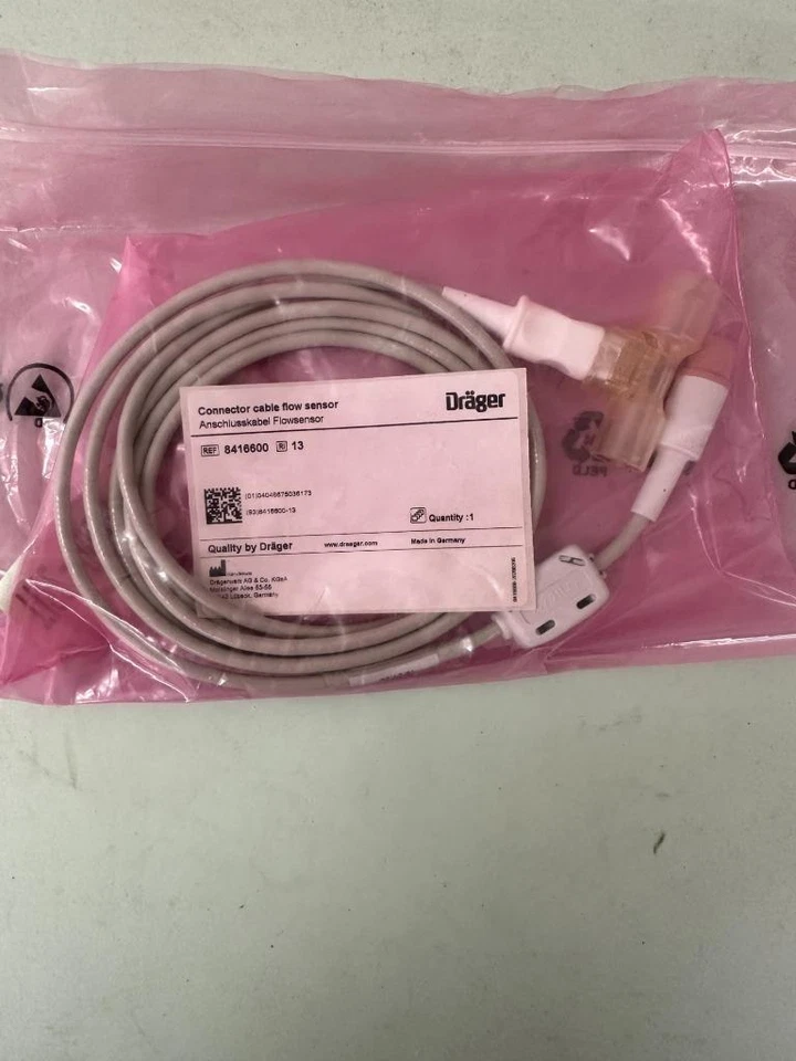 Drager 8416600 Flow Sensor Connector Cable