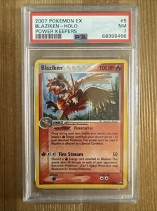 Blaziken 5/108 EX Power Keepers Holo Ultra Rare Pokemon Card PSA 7 - Picture 1 of 2