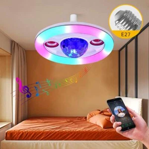 36W LED RGB Wireless Bluetooth Smart Light Bulb E27 Color Music Speaker + Remote - Picture 1 of 12