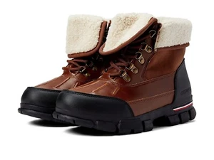 TOMMY HILFIGER IDAN MEN WINTER BOOTS MEDIUM BROWN COLOR INSULATED SIZE 9M NIB - Picture 1 of 5