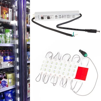 10ft commercial fridge LED light + ETL Listed 12v waterproof power supply - Image 1 of 4