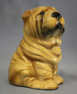 shar pei figur porzellanhund hund hundefigur keramik porzellan 