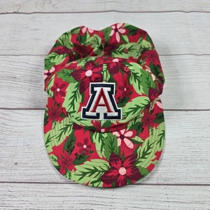 Nike University Of Arizona Hat Cap Tropical Floral Hawaiian Leather Strapback - Picture 1 of 9