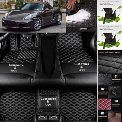 For Porsche Boxster Car Floor Mats Custom Waterproof Luxury Carpets Auto Liner Foto 1 de 4