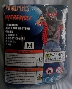Nalmits Unisex 9 Piece Adult Werewolf Costume Medium New With Tags - Picture 1 of 4